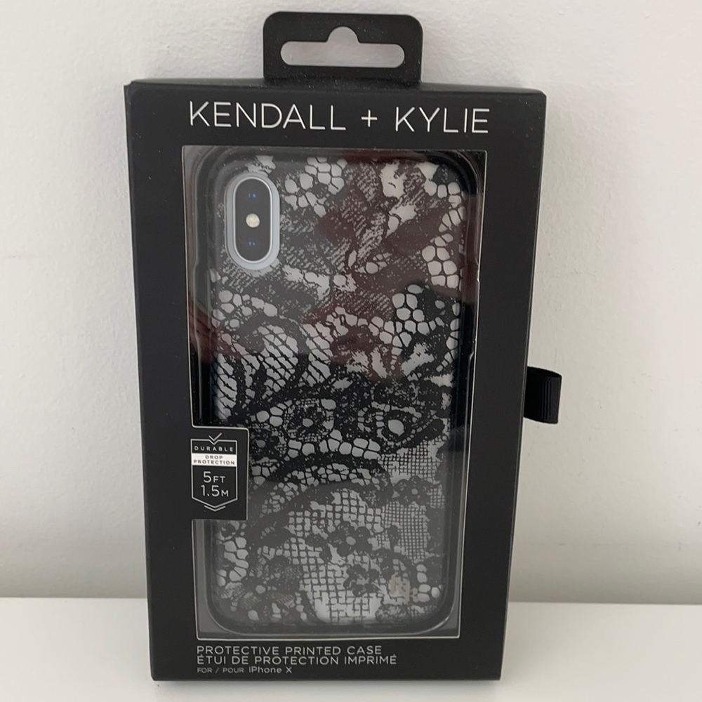 KENDYL & KYLE IPHONE X PROTECTIVE CASE BLACK LACE